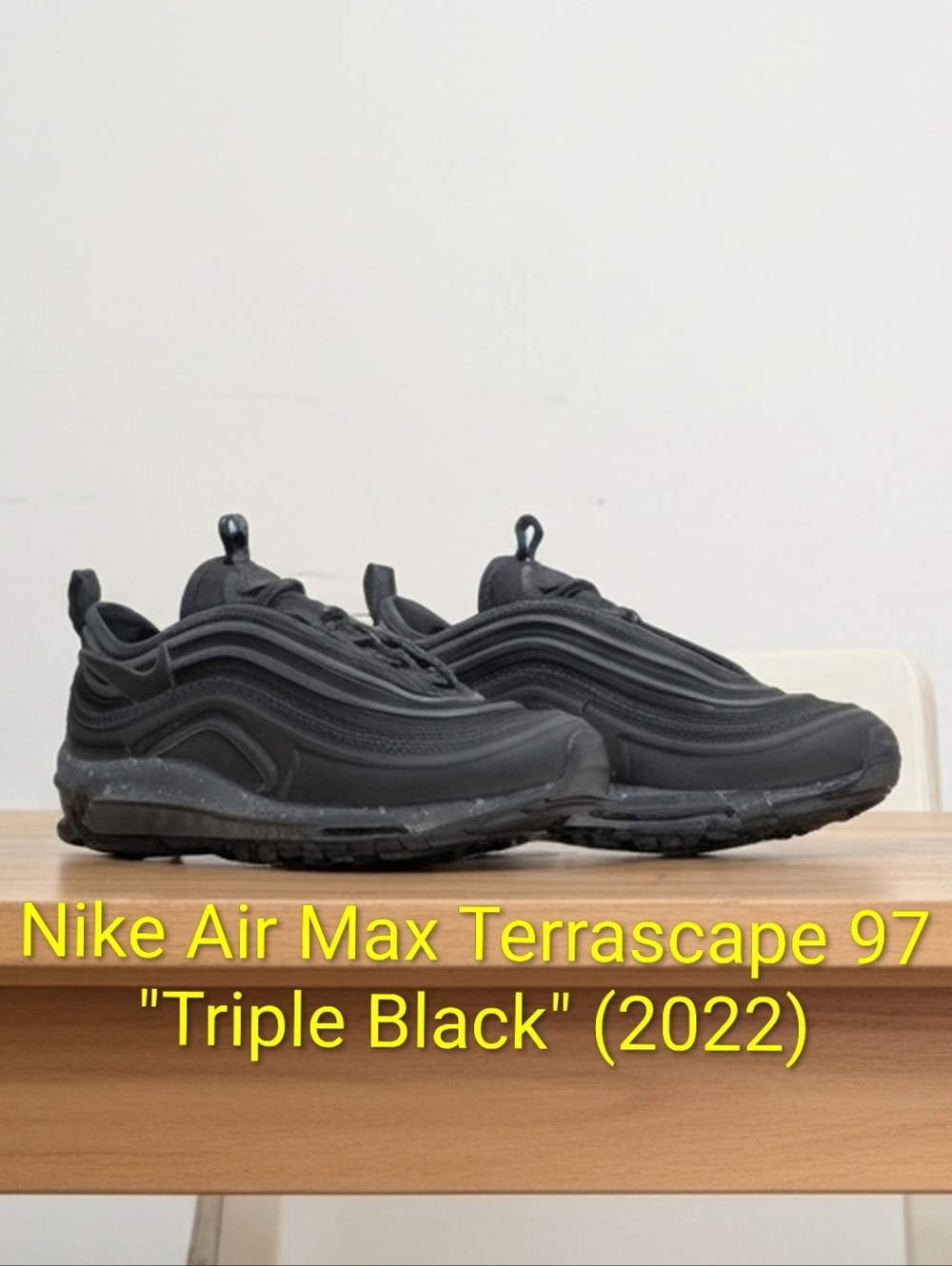 Nike Air Max Terrascape 97 Rare "Triple Black" (2022) M11.5 EUC